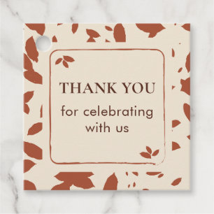 Étiquettes Cadeau Remerciement élégant pour Friendsgiving