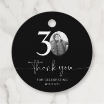Remerciement pour 30e anniversaire noir