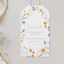 Remerciement pour Baby Shower Baby in Bloom