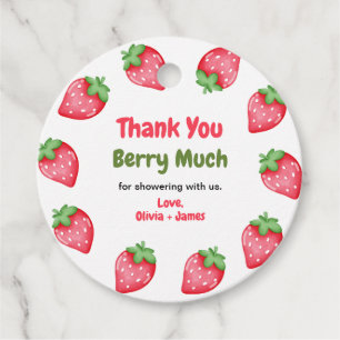 Étiquettes Cadeau Remerciement pour Baby Shower Berry Sweet Strawber