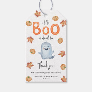Étiquettes-cadeau Remerciement pour Baby Shower de fantôme mignon