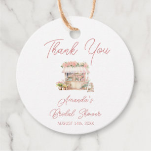 Étiquettes Cadeau Remerciement pour Baby Shower Elle est Fraîche du 