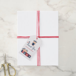 Étiquettes-cadeau Remerciement pour Baby Shower Garçon Marin