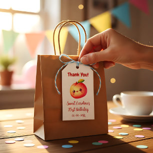 Étiquettes-cadeau Remerciement pour le premier anniversaire de Sweet
