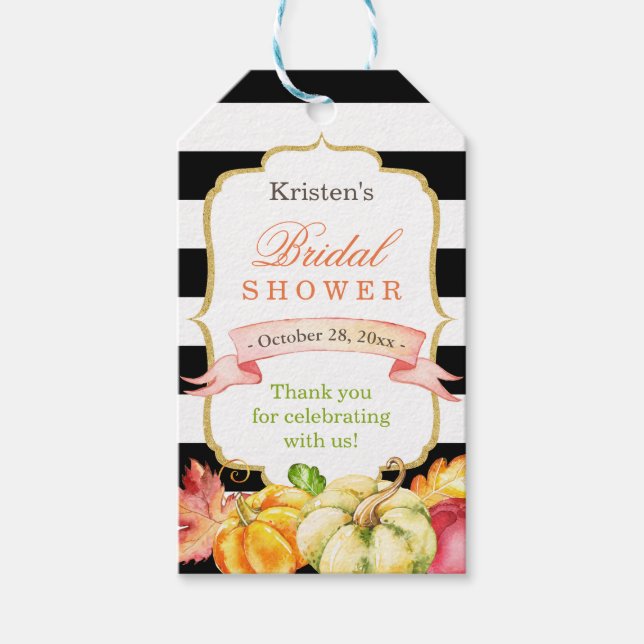 Étiquettes-cadeau Remerciement pour une Baby Shower de Mariage Autom (Devant)