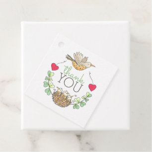 Étiquettes Cadeau Remerciements pour Baby Shower de Triplés