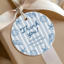 Remerciements pour Baby Shower sur le thème de la