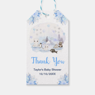 Étiquettes-cadeau Remerciements pour la Baby Shower des Animaux de l