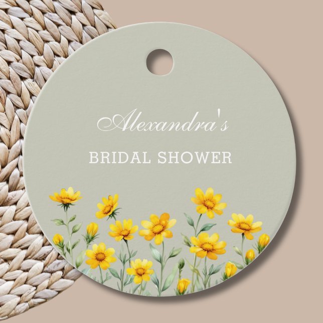 Étiquettes Cadeau Remerciements pour la réception de mariage champêt (Créateur téléchargé)