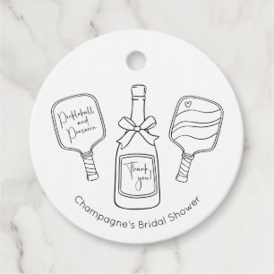 Étiquettes Cadeau Remerciements pour un Enterrement de Vie de Jeune 