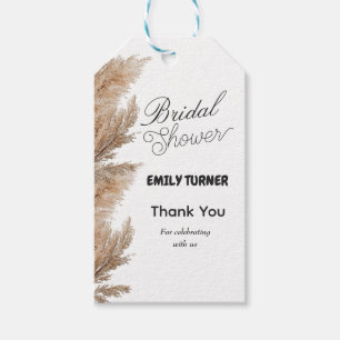 Étiquettes-cadeau Remerciements pour une baby shower minimaliste dan