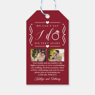 Étiquettes-cadeau Remise du Mariage de Six Pieds Horaire Changement 