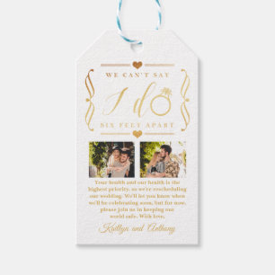 Étiquettes-cadeau Remise du Mariage de Six Pieds Horaire Changement 