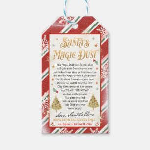 Étiquettes-cadeau Remplissage de boîte de nuit de Noël de la pouss
