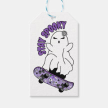 "Restez Éffrayant" Fantôme sur un skateboard - Coo