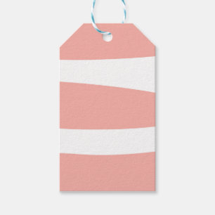 Étiquettes-cadeau Résumé Abricot et Blanc