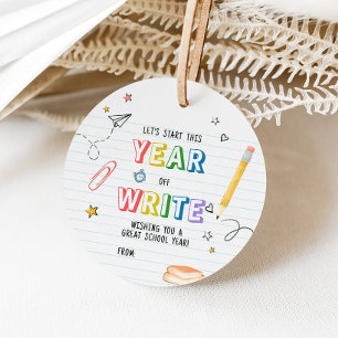 Étiquettes Cadeau Retour à l'école Première journée