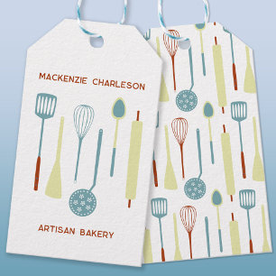 Étiquettes-cadeau Retro Cuisine Boulangerie Café Catalogue Tags
