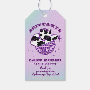 Étiquettes-cadeau Retro Disco Cowgirl Bachelorte Party