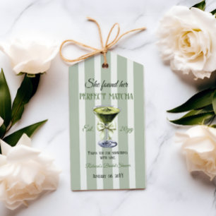 Étiquettes-cadeau Rétro Elle a Trouvé Son Thé Mariage de Rêve