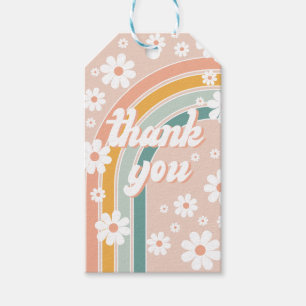 Étiquettes-cadeau Retro Super One Boho Premier anniversaire
