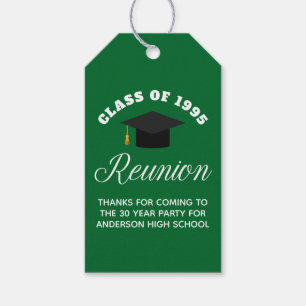 Étiquettes-cadeau Réunion du lycée Vert Parti personnalisé