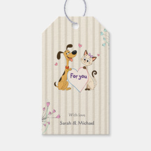 Étiquettes-cadeau  Révélation du sexe du chien et du chat  
