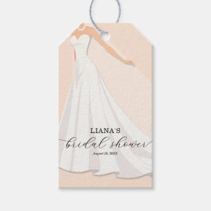 Étiquettes-cadeau Robes de mariée élégantes Cadeau pêche pour la fêt