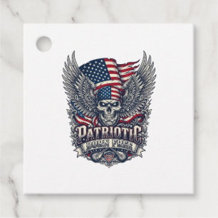 Étiquettes Cadeau Rocker du bandana patriotique Méta musique Old Glo