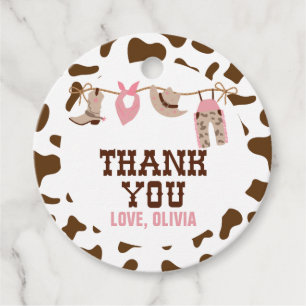 Étiquettes Cadeau Rodeo Western Cowboy Baby shower
