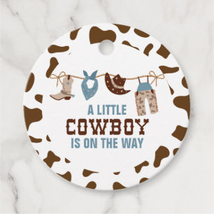 Étiquettes Cadeau Rodeo Western Cowboy Baby shower