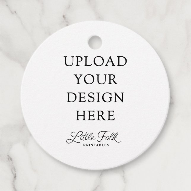 Étiquettes Cadeau Rond 2" (Devant)