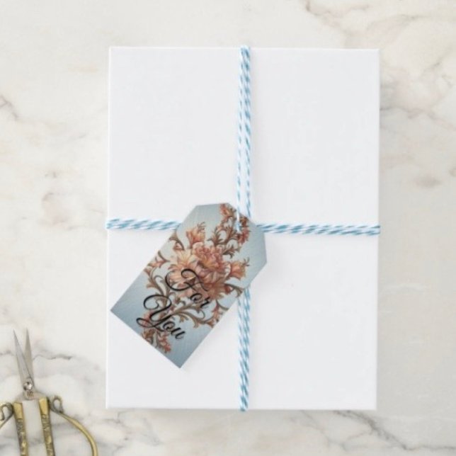 Étiquettes-cadeau Rose Baroque  Élégance (Make your Mother’s Day party extra special with these festive and practical gift tags.
)