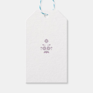 Étiquettes-cadeau Rose classique blanche laiteuse décorative