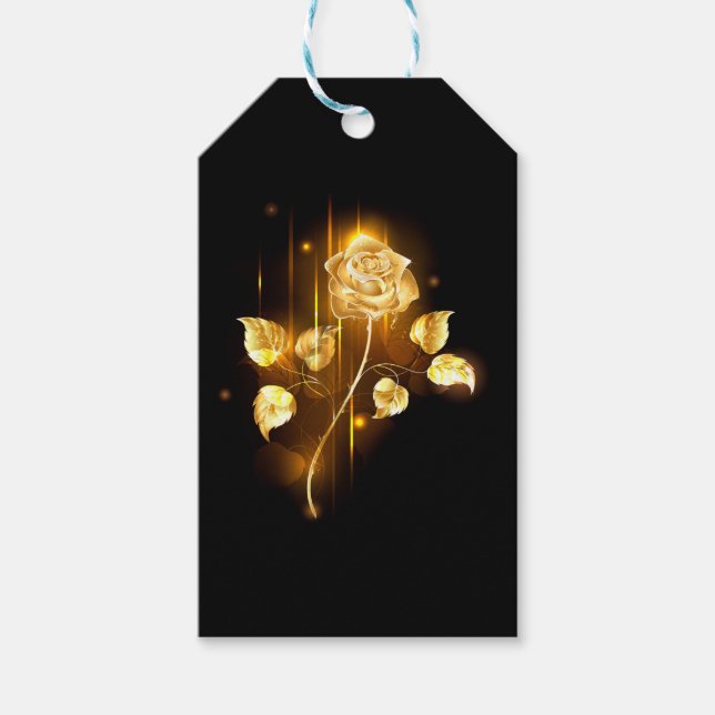 Étiquettes-cadeau Rose d'or ( rose d'or ) (Devant)