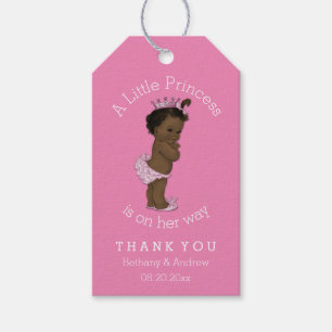 Étiquettes-cadeau Rose ethnique de princesse baby shower