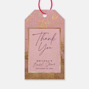 Étiquettes-cadeau Rose Metallic & Rose Gold Favoriser