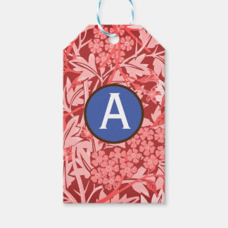 ÉTIQUETTES-CADEAU ROSE WILLIAM MORRIS CADEAUX TAGS PERSONNALISÉ INIT