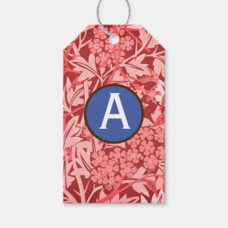 ÉTIQUETTES-CADEAU ROSE WILLIAM MORRIS CADEAUX TAGS PERSONNALISÉ INIT