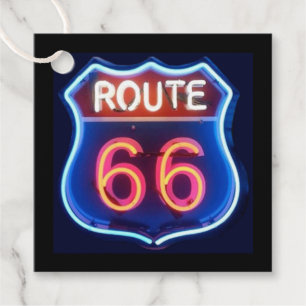 Étiquettes Cadeau Route 66