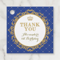 Royal Blue Crown Prince Merci Garçons Anniversaire