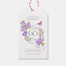 Ruban de Rose Violette 60e Anniversaire