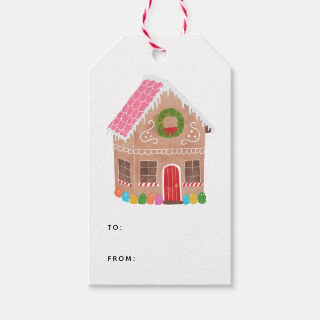 Étiquettes-cadeau Rue de pain d'épices (Devant)