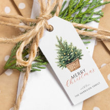 Rustic Christmas Tree Personalized