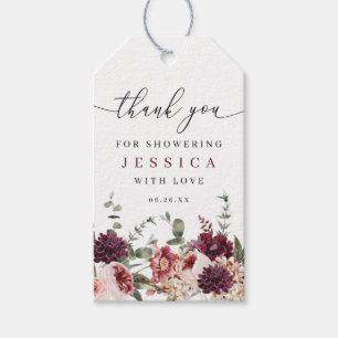 Étiquettes-cadeau Rustic Fall Country Boho Fête des mariées Favorise
