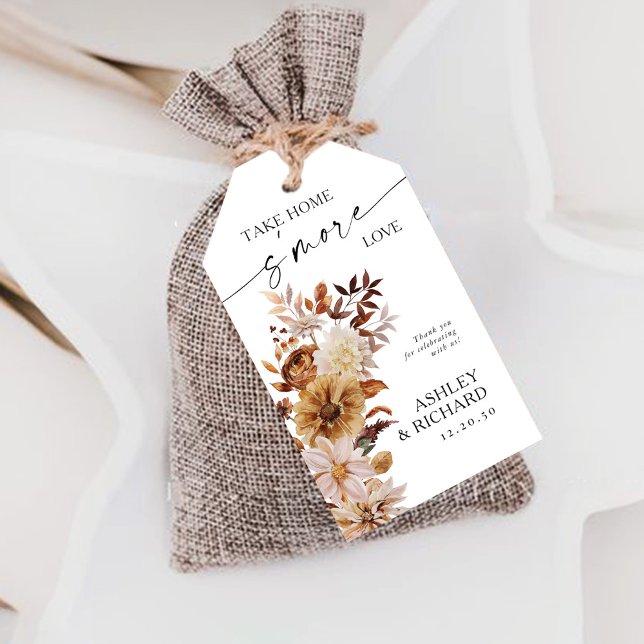 Étiquettes-cadeau Rustic Fall quitte Mariage (Créateur téléchargé)