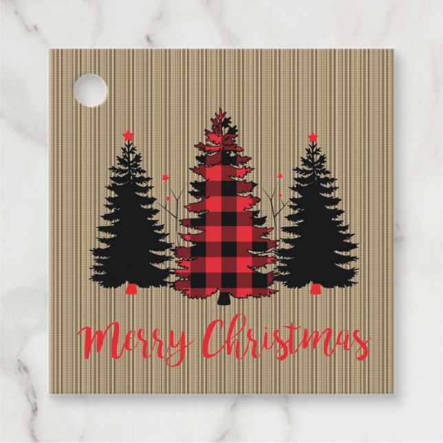 Étiquettes Cadeau Rustic Farmhouse (Devant)