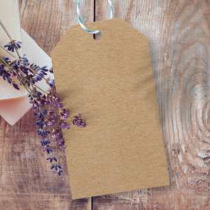 Étiquettes-cadeau Rustic Kraft Simple Élégant Bohème