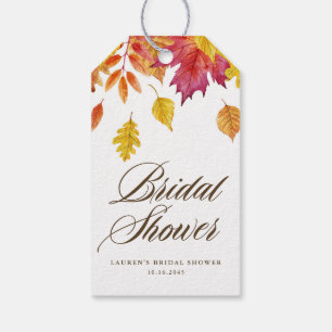 Étiquettes-cadeau Rustique chute Feuille Garland Fête des mariées d'