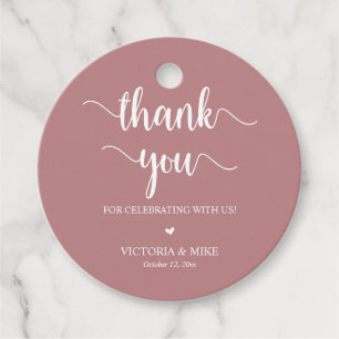 Étiquettes Cadeau Rustique moderne, Merci Mariage Cadeaux,